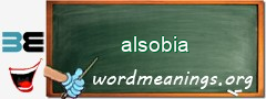 WordMeaning blackboard for alsobia